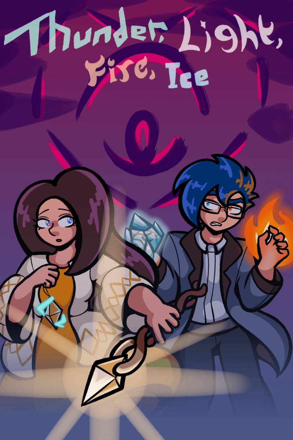 Thunder, Light, Fire, Ice by DreamonDreamer